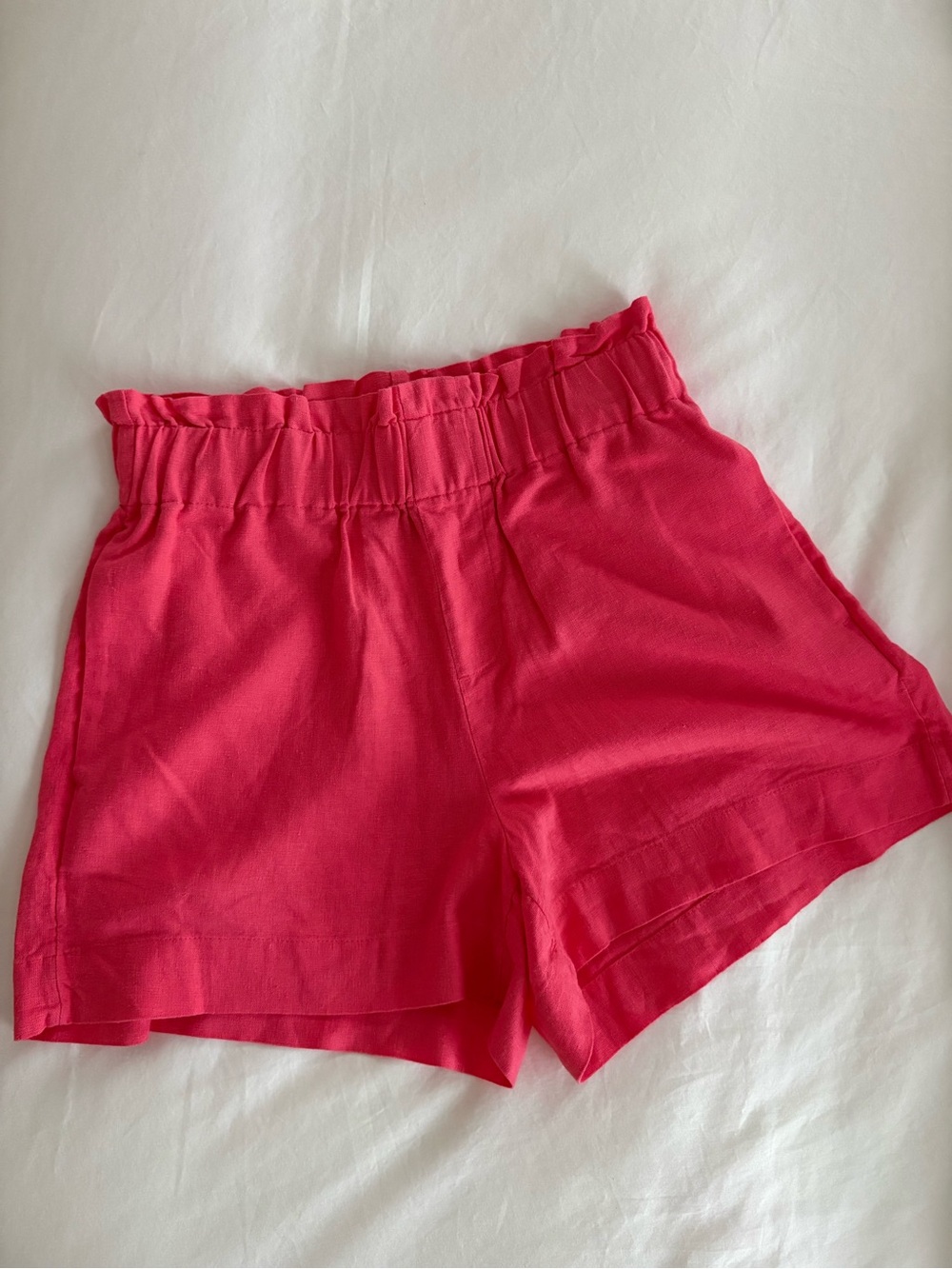 a new day High-Waist Paperbag Shorts - Hot Pink